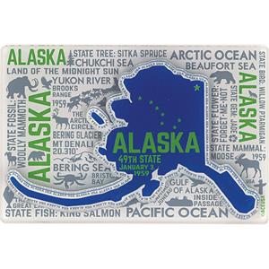 MAGNET LUCITE TEXT ALASKA