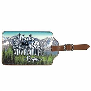 LUGGAGE TAG, ALASKA TRAVEL TEXT