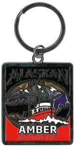 Alaskan Amber Metal Key Chain