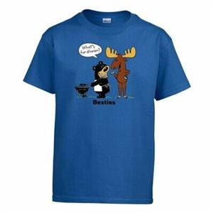 T-SHIRT, YOUTH ALASKAN BUDDIES- DEEP ROYAL (SM)