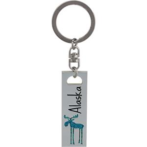 Leggy Moose Metal Key Chain