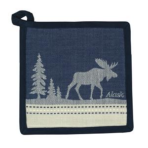 HOT PAD WOVEN LODGE 2 MOOSE