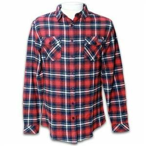 SHIRT, LADIES FLANNEL ALASKA OUTDOOR- RED/WHITE PLAID (SM)