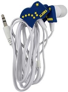 EARBUDS, ALASKA FLAGS