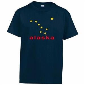 T-SHIRT, YOUTH LIMITED EDITION ALASKA BIG DIPPER- NAVY (MD)