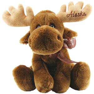 7" Plush Sitting Moose