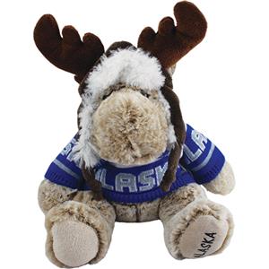 Plush, 9" Moose with Sweater