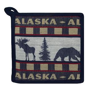 HOT PAD MOOSE BEAR STRIPE