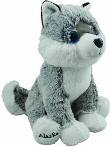 Plush, 9" Plush Husky with Big Eyes