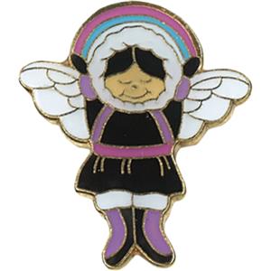 PIN ANGEL ESKIMO W/RAINBOW