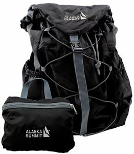 BACKPACK, PACKABLE SUMMIT- BLACK