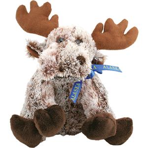 8" Plush Sitting Variegated Moose