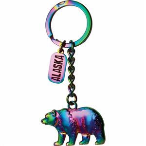 Electroplated Bear Metal Key Chain