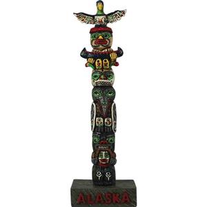 TOTEM POLE, CANOE EAGLE 8"