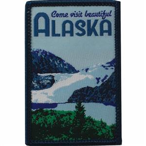 PATCH, WOVEN VISIT ALASKA GLACIER