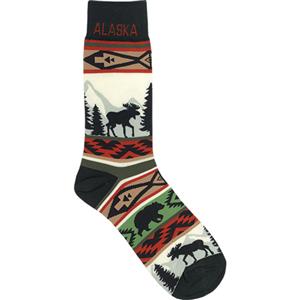 Lodge Pattern Mens Sock