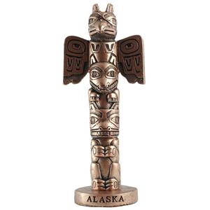 TOTEM POLE, COPPER RAVEN 5"