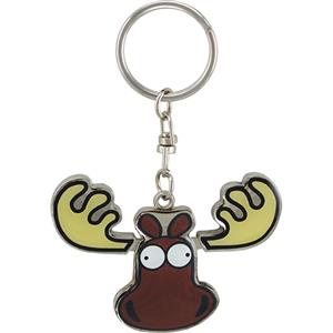 Wiggle Moose Head Metal Key Chain