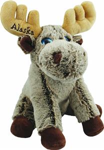 9" Plush Moose w/Big Eyes