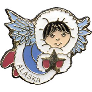 PIN ANGEL FLYING ESKIMO W/STR