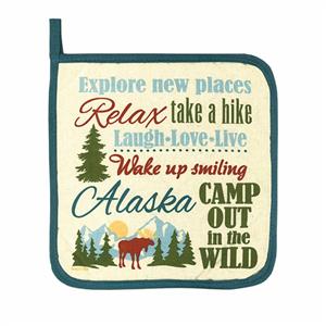 HOT PAD, CABIN TEXT